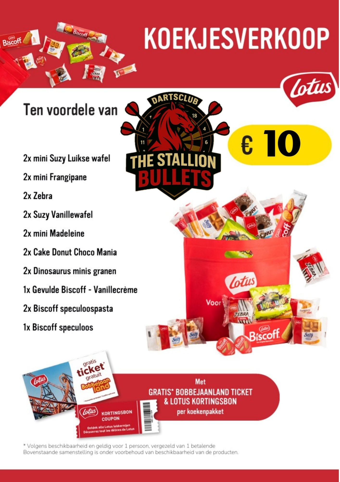 Lotus koekenverkoop dartsclub The Stallion Bullets_2026-2027
